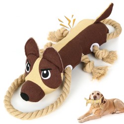 PUHOHUN Dog Toy Large Small Medium Dogs Squeaky Puppy Chew for Plush (Medium)